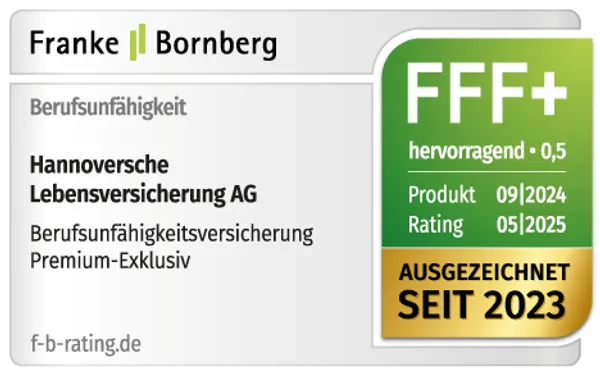 Berufsunfähigkeitsversicherung Franke und Bornberg Premium Exklusiv