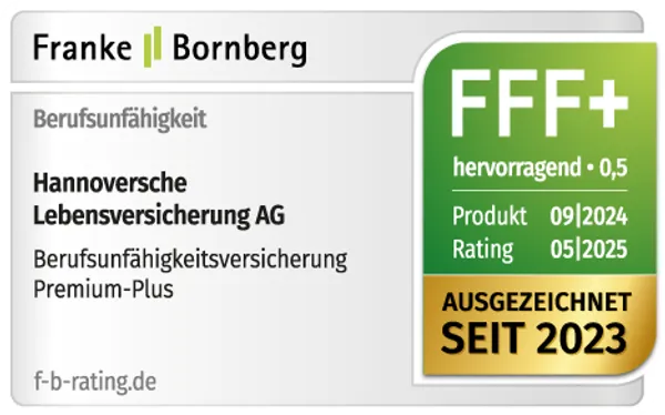 Berufsunfähigkeitsversicherung Franke und Bornberg Premium Plus