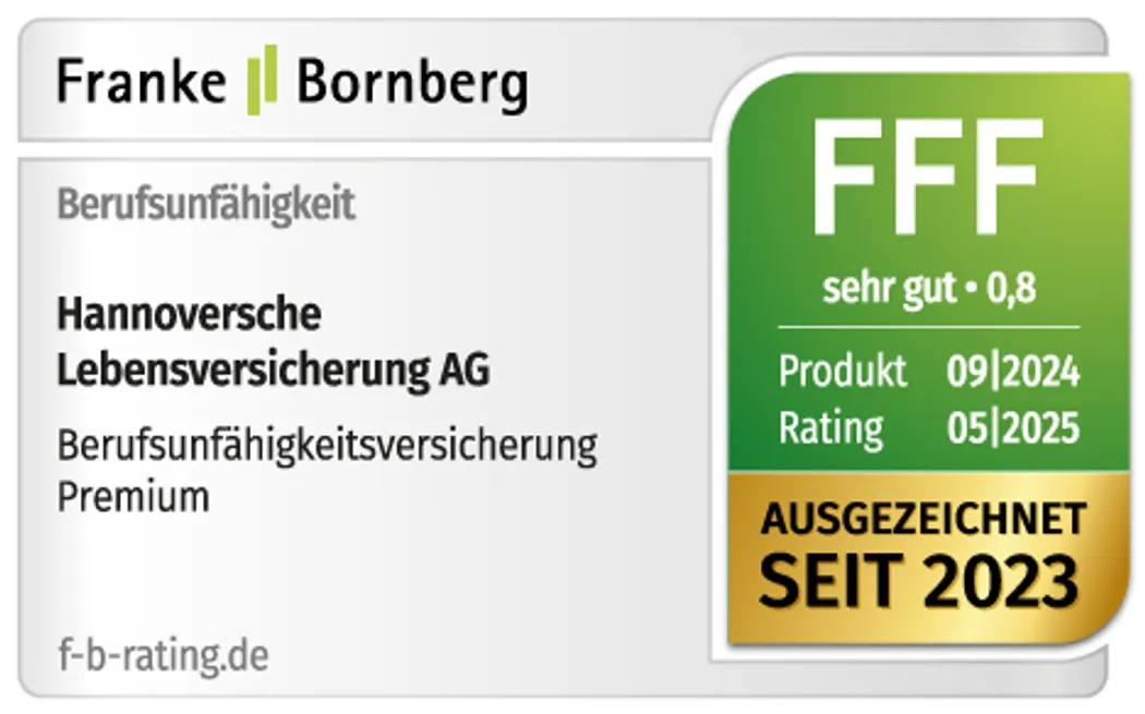 Berufsunfähigkeitsversicherung Franke und Bornberg Premium