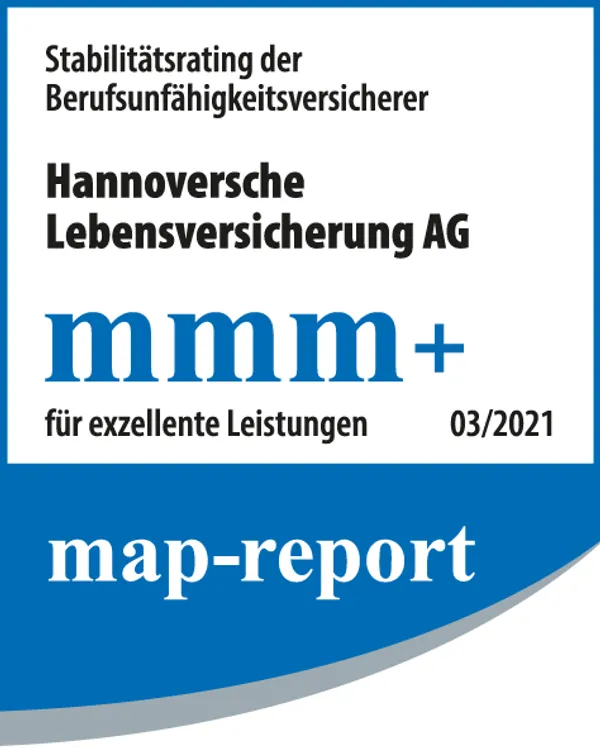 Berufsunfähigkeitsversicherung: map-report mmm+ Exzellente Leistung