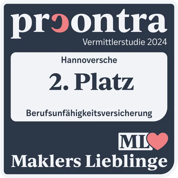 procontra Maklers Lieblinge Berufsunfähigkeitsversicherung