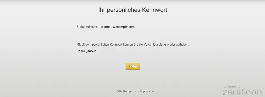 Bestätigung der Passwortwiederherstellung Bestätigung der Passwortwiederherstellung