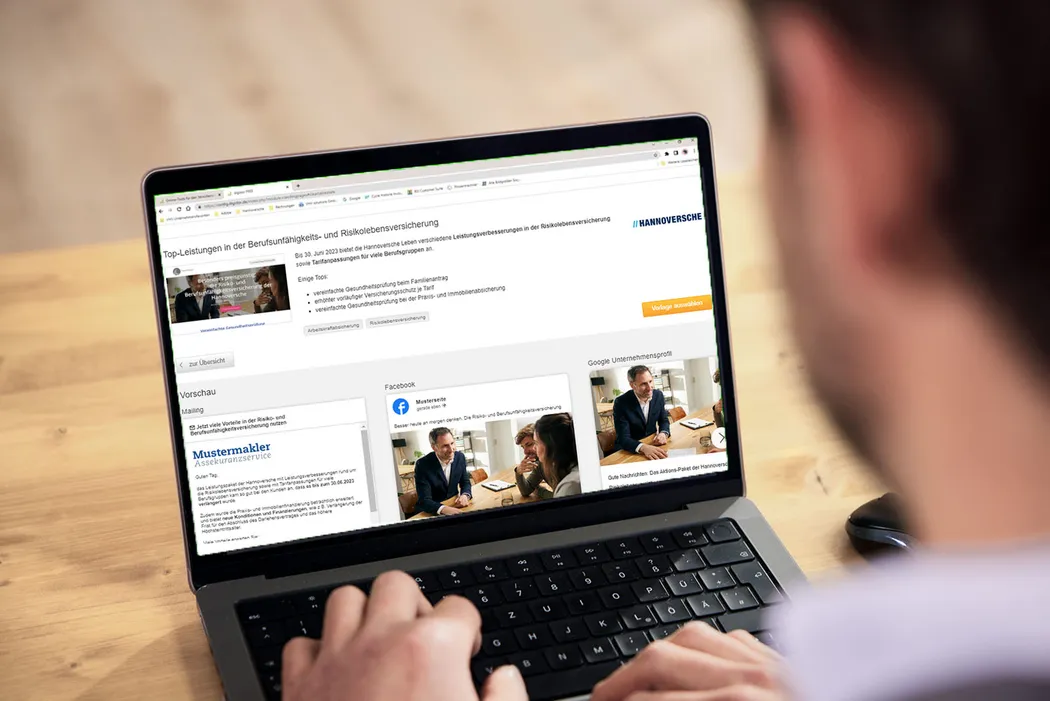 B2B digidor Vorschauseite Kampagnenvorlage