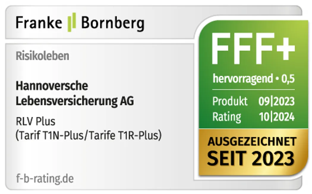 Risikolebensversicherung Franke und Bornberg Plus