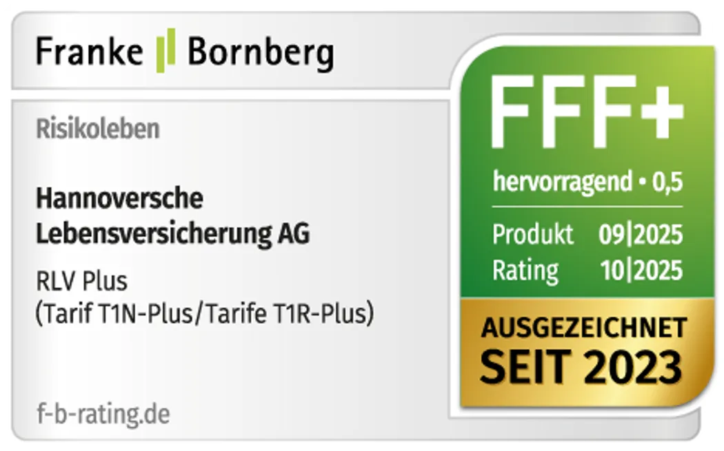 Risikolebensversicherung Franke und Bornberg Plus