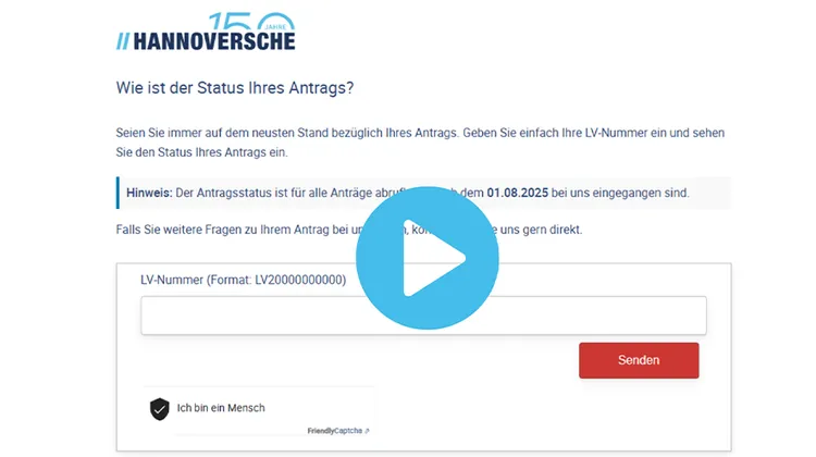 NEU: Antragsstatus Service 