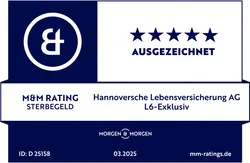 M&amp;M Sterbegeldversicherung L6-Exklusiv Ausgezeichnet
