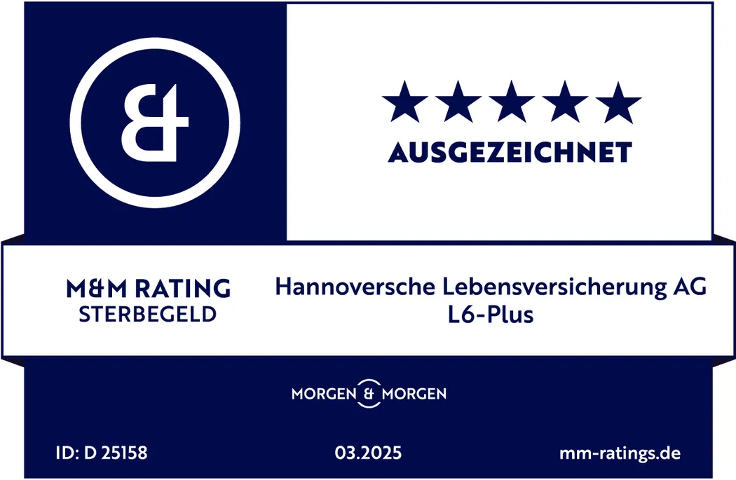 M&M Sterbegeldversicherung L6-Plus Ausgezeichnet
