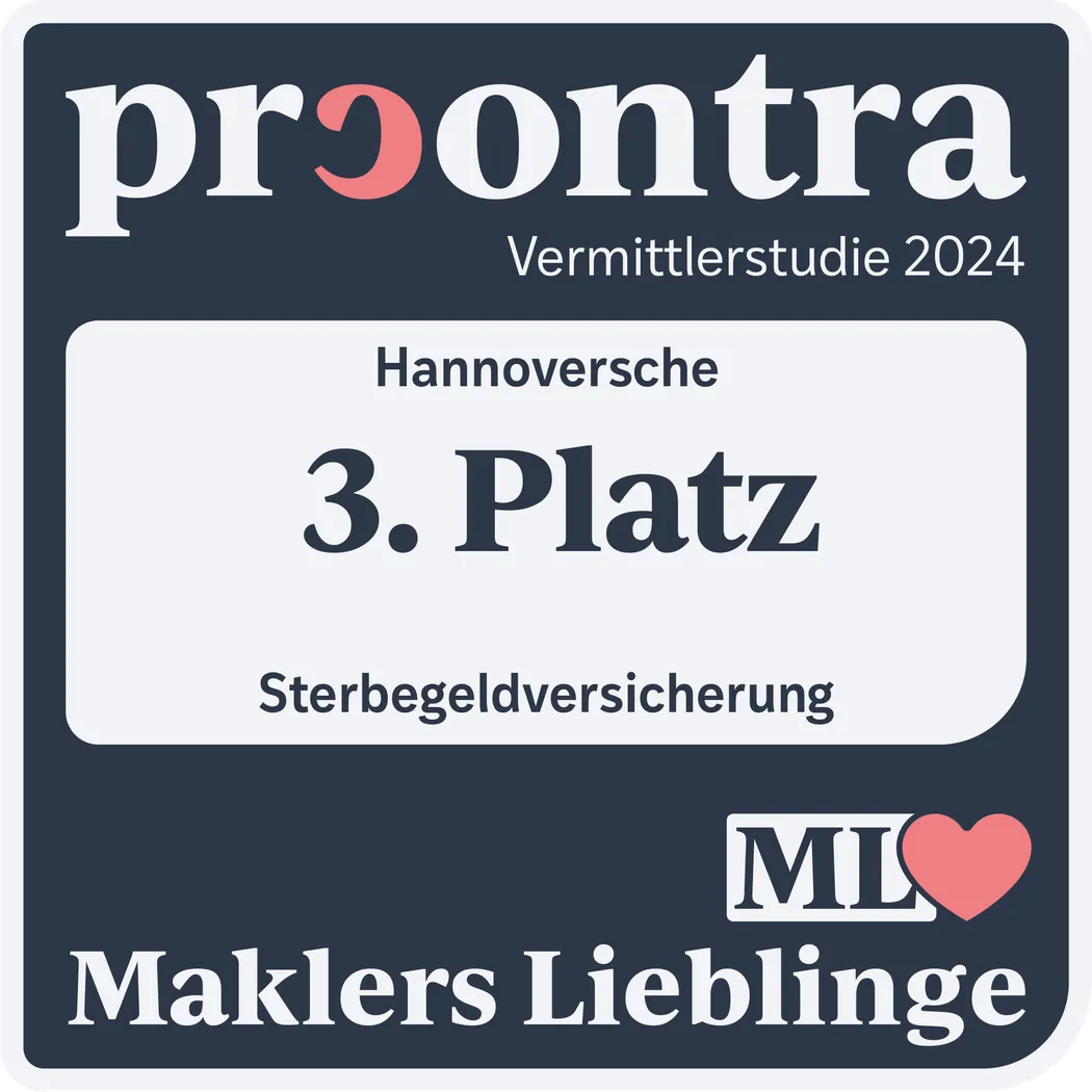 procontra Maklers Lieblinge Sterbegeldversicherug
