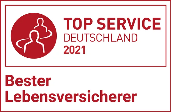 Bester Lebensversicherer, Top Service Deutschland 2021